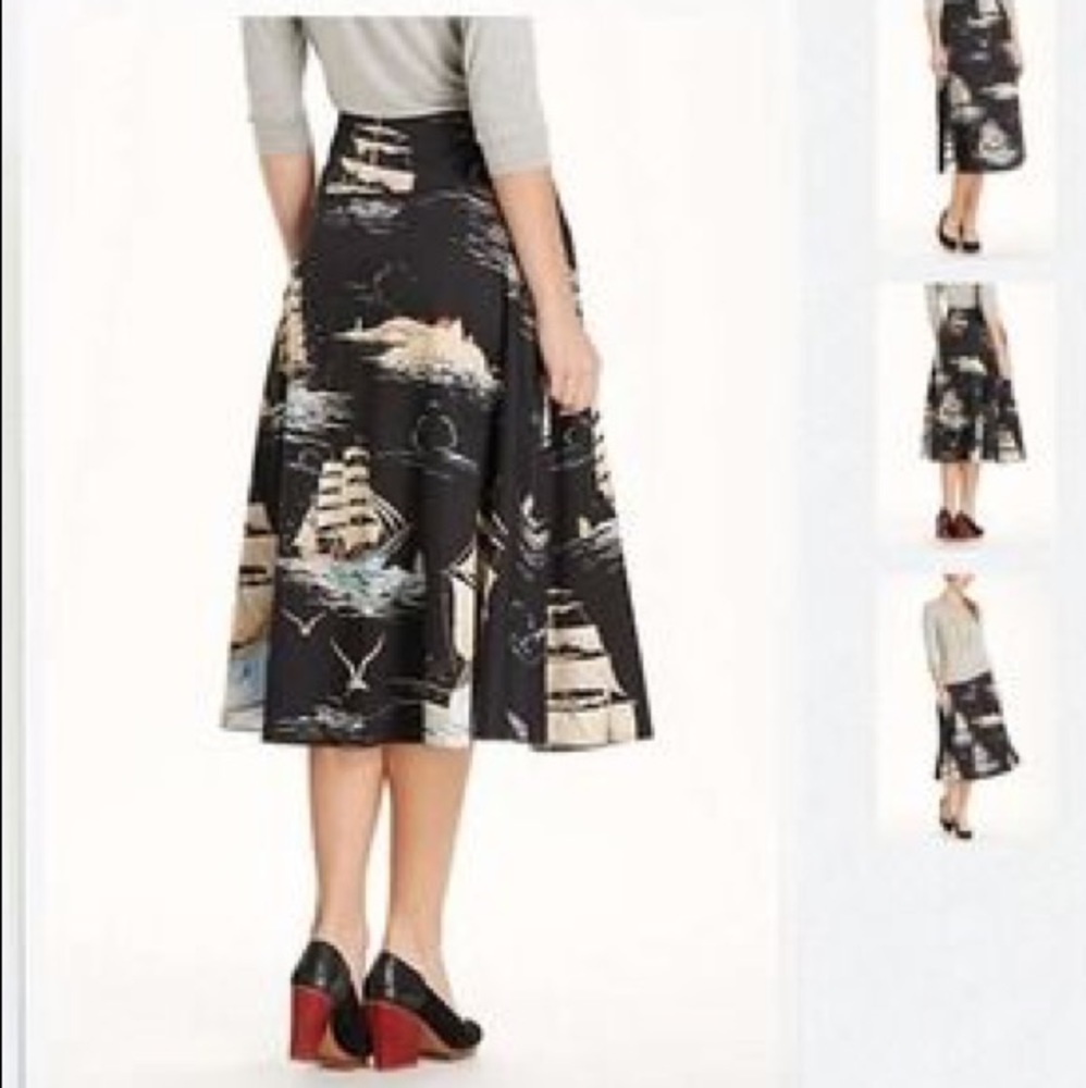 Anthropologie EUC “Sail Away” Circle Skirt
